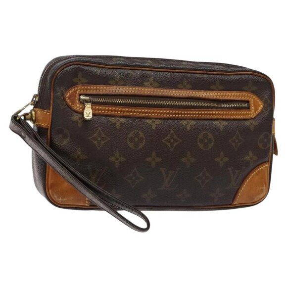 LOUIS VUITTON Monogram Marly Dragonne GM Clutch Bag M51825 LV Auth th6269 - Picture 1 of 16